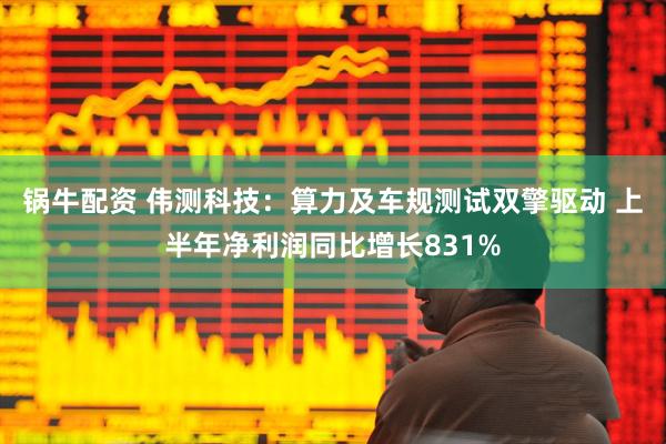 锅牛配资 伟测科技：算力及车规测试双擎驱动 上半年净利润同比增长831%