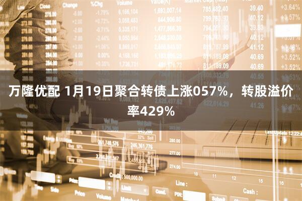 万隆优配 1月19日聚合转债上涨057%，转股溢价率429%