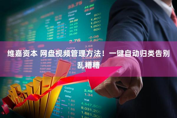 维嘉资本 网盘视频管理方法！一键自动归类告别乱糟糟