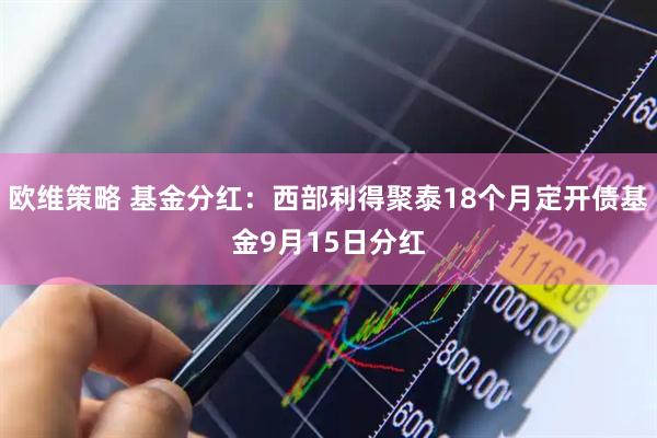 欧维策略 基金分红：西部利得聚泰18个月定开债基金9月15日分红